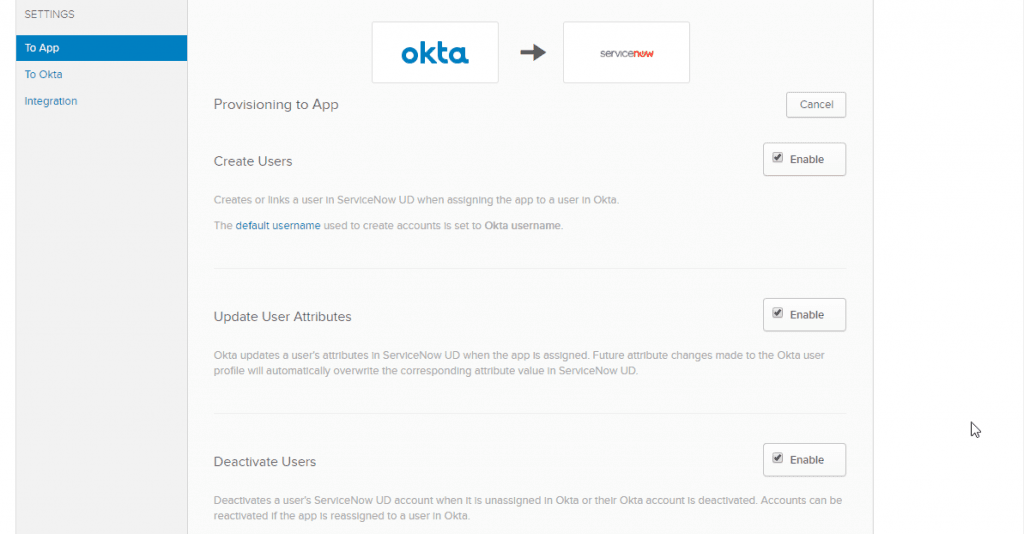 Okata servicenow guide